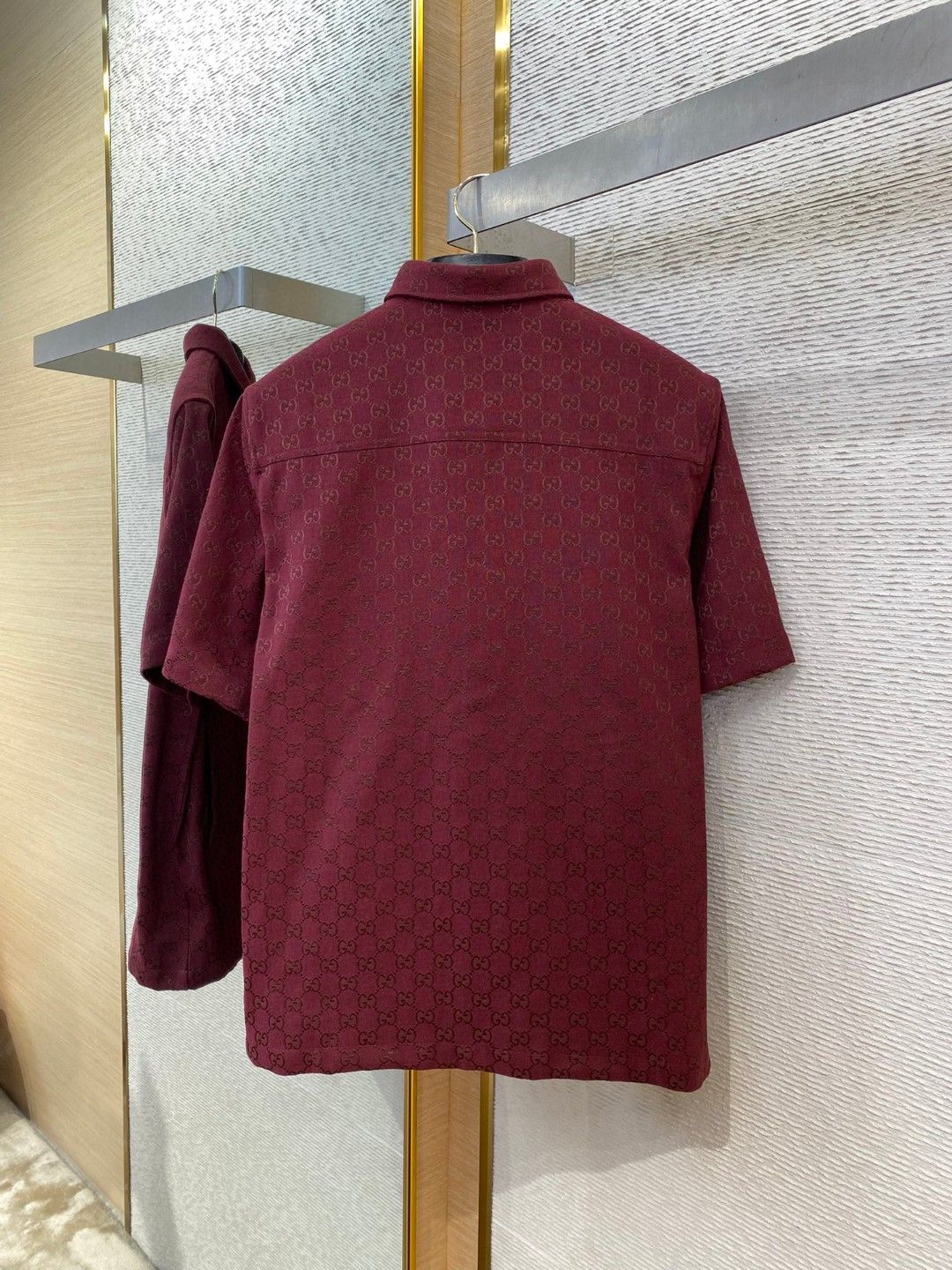 Men's Wool Blend Jacquard Shirt