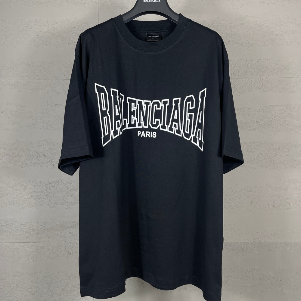 Cracked Letter Crease Short-Sleeved T-Shirt