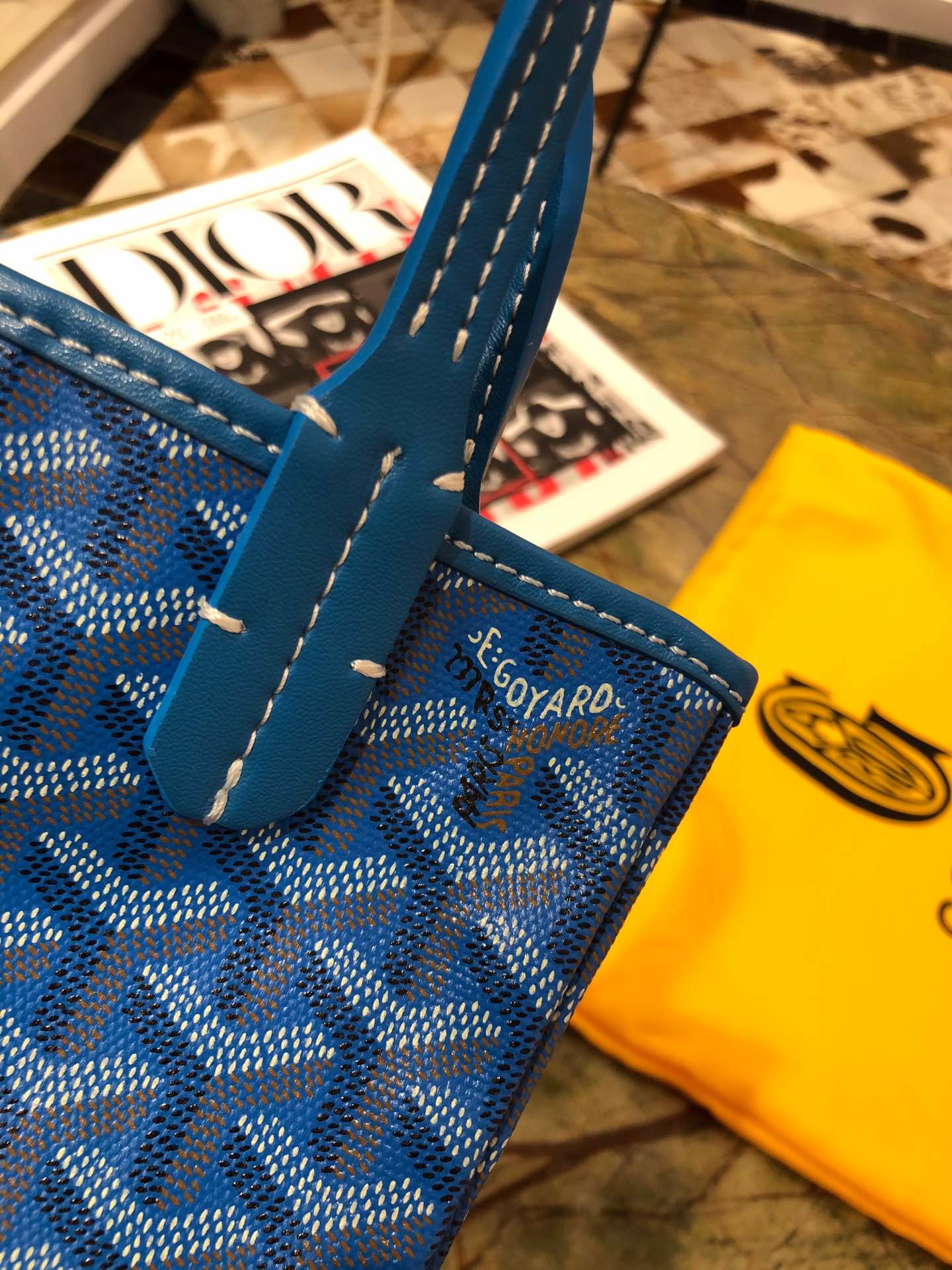 Shopping Bag 22cm Blue