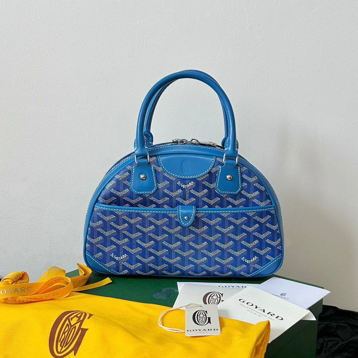 Small Blue Canvas Bowling Ball