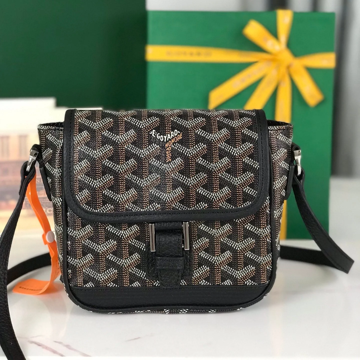 Black legant Canvas and Lambskin