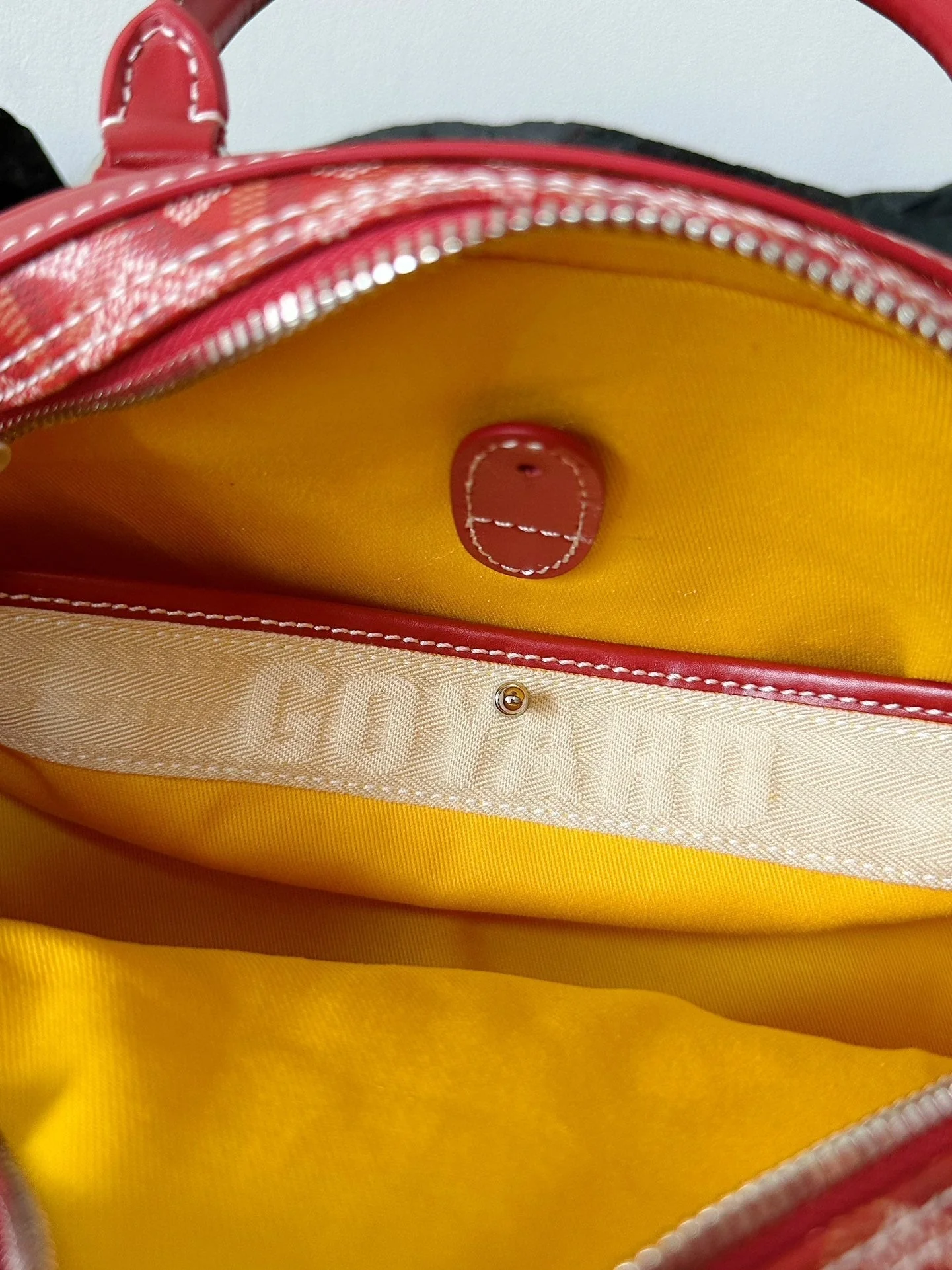 Small Red Canvas Bowling Ball