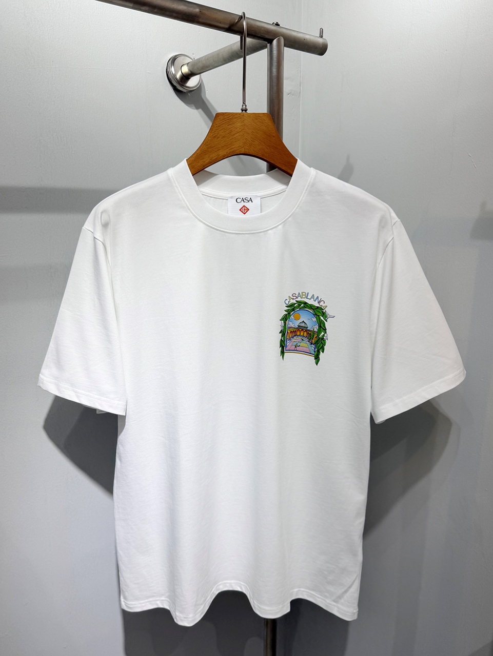 Casablanca Digital printed round neck T-shirt