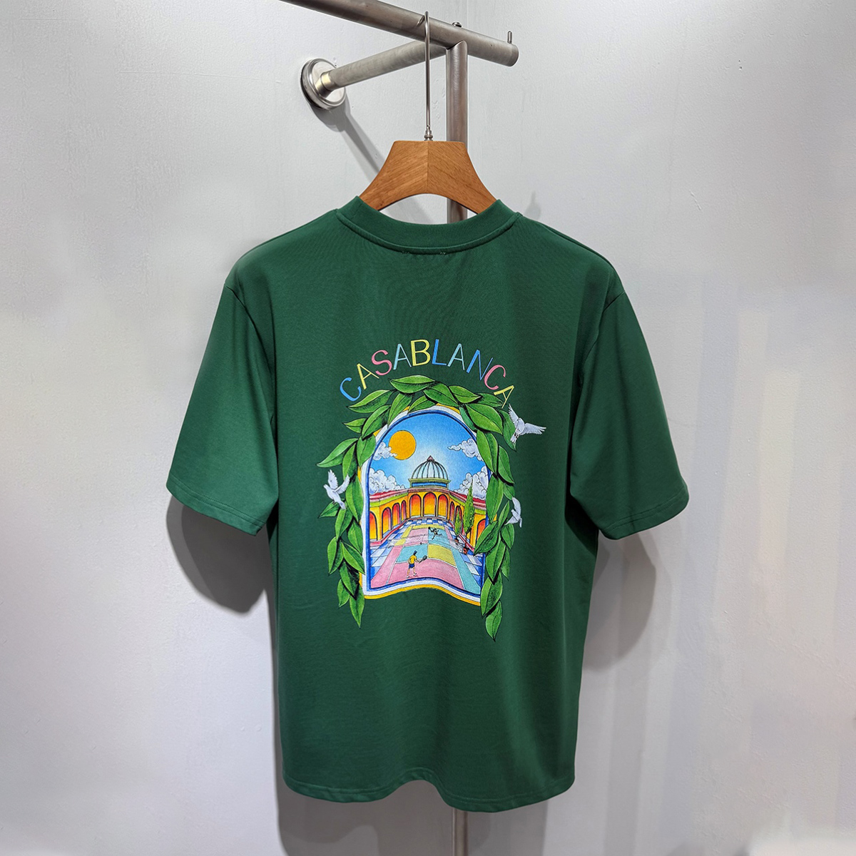 Casablanca Digital printed round neck T-shirt