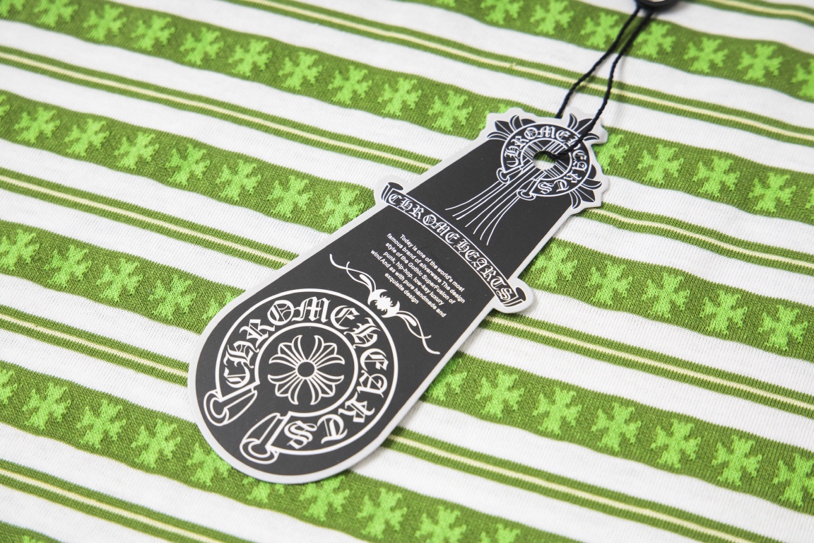 Embroidered striped T-shirt