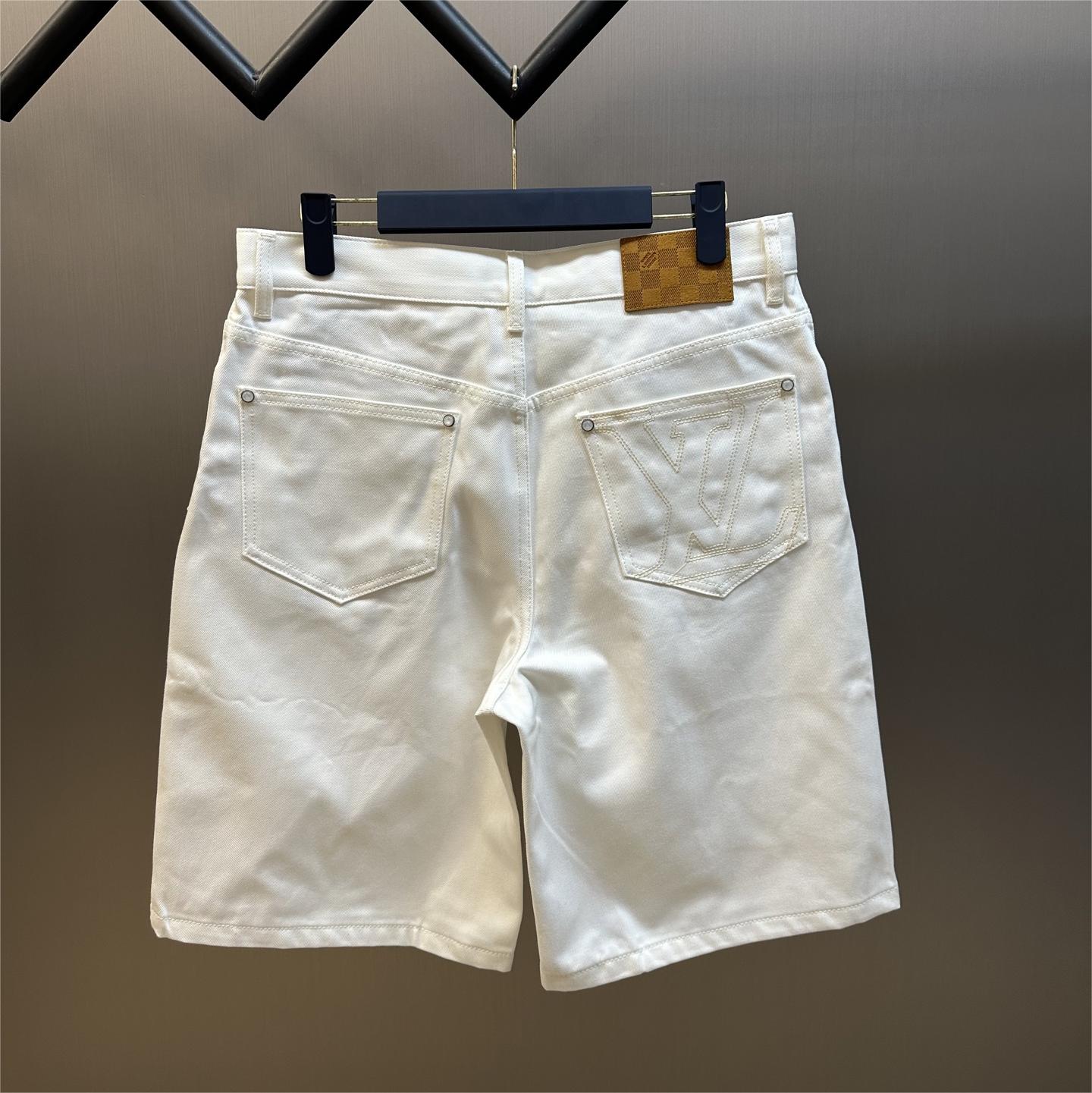 Embroidered Skateboard Denim Shorts