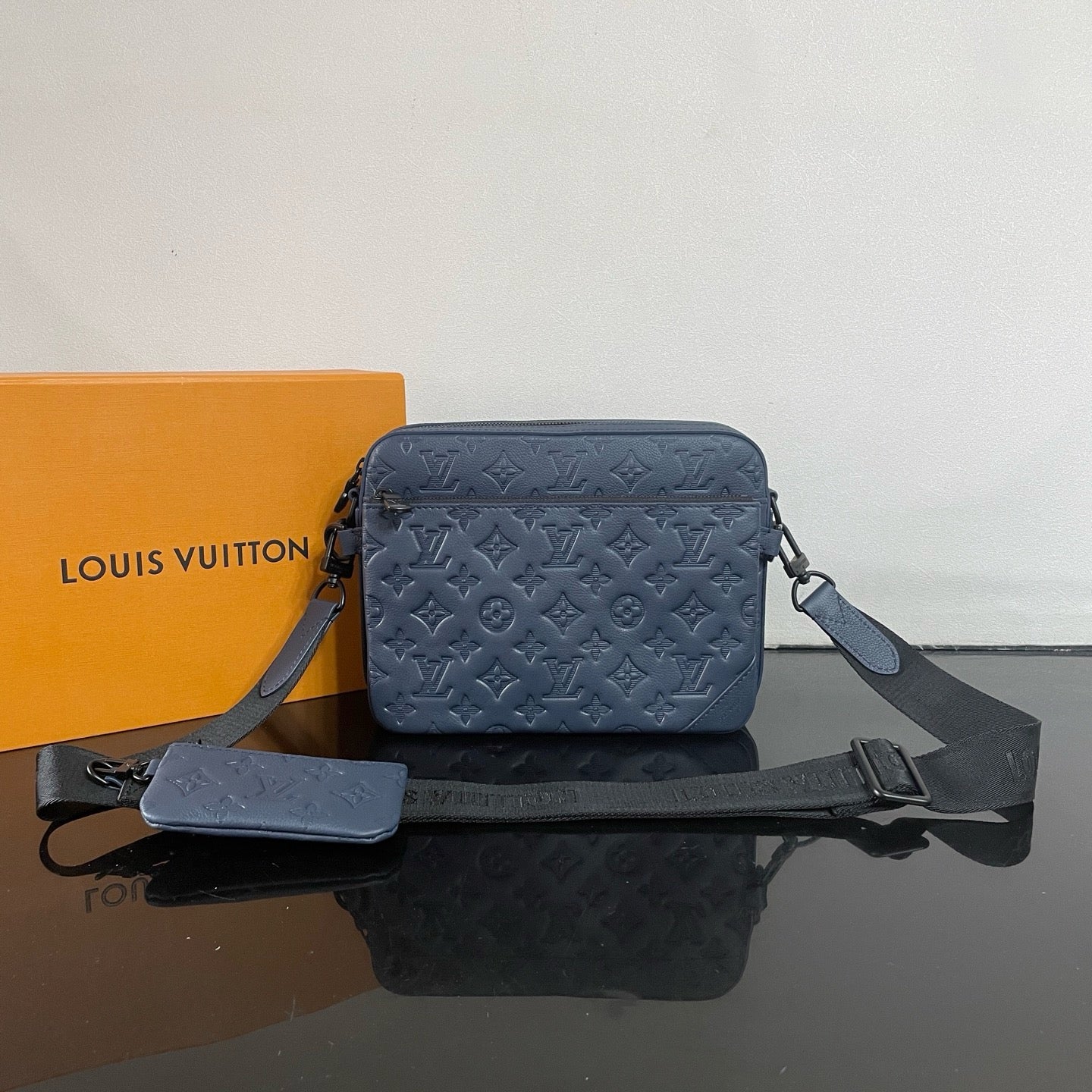 Monogram Shadow Embossed Calf Leather