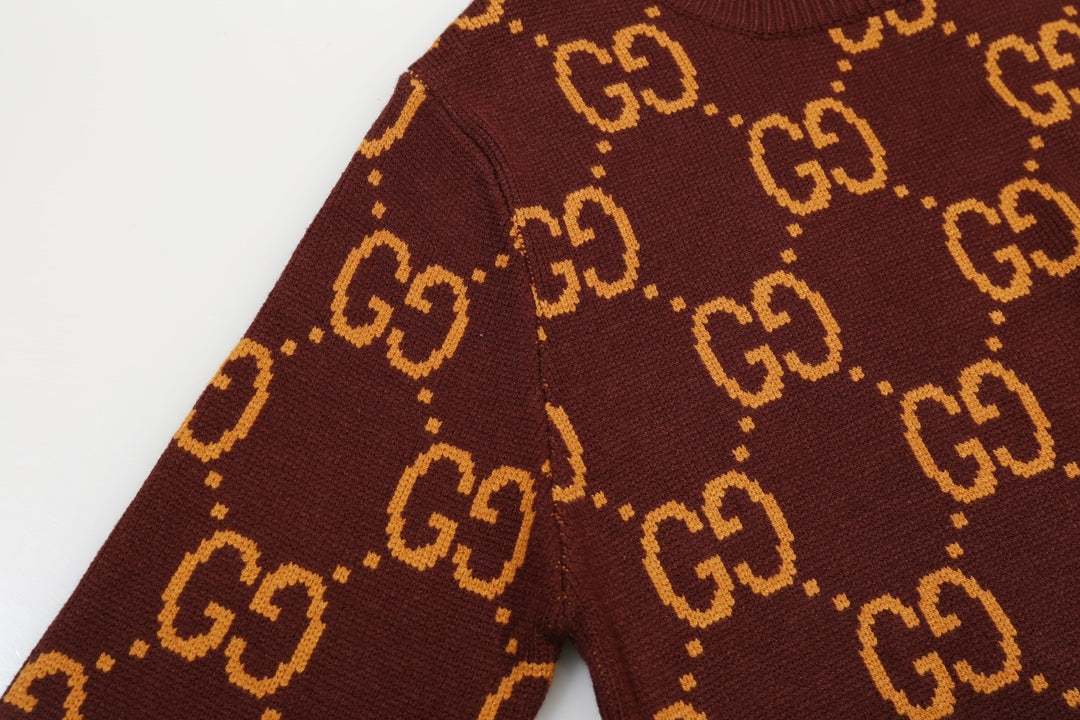 New Alphabet Jacquard Crew-Neck Sweater