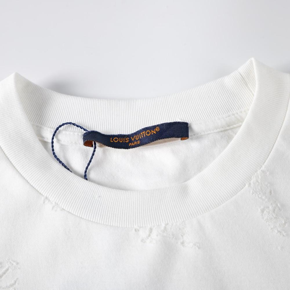 Washed cotton devoré graphic T shirt