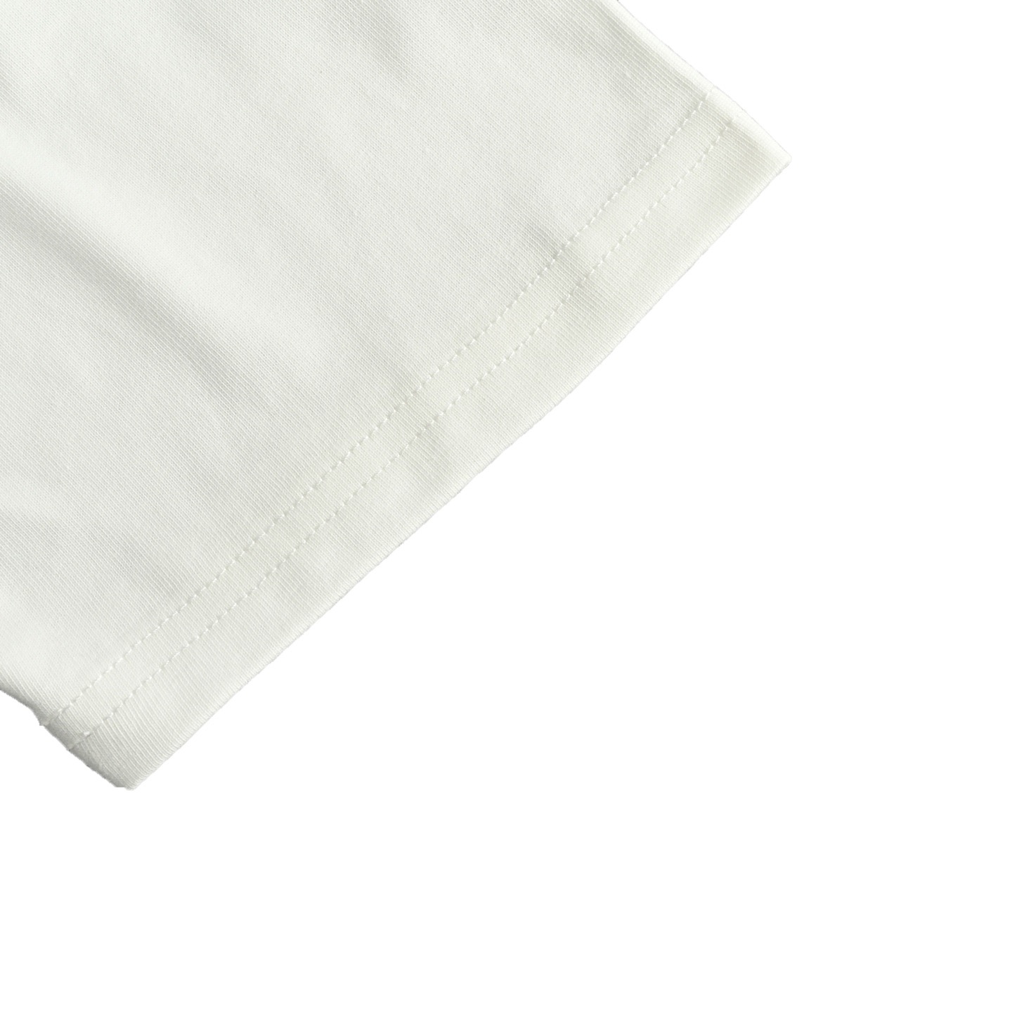 Clouds and large letters embroidered T-shirt