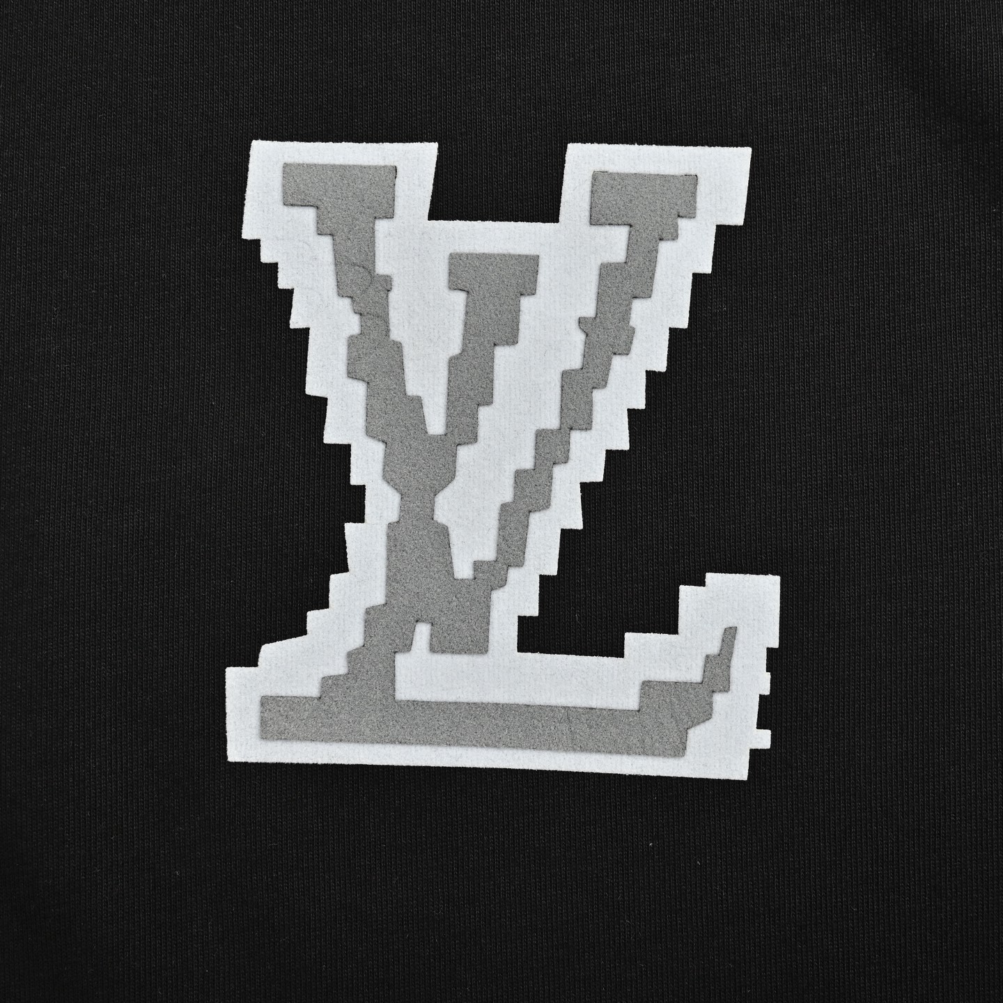 Flocked monogram patch T-shirt