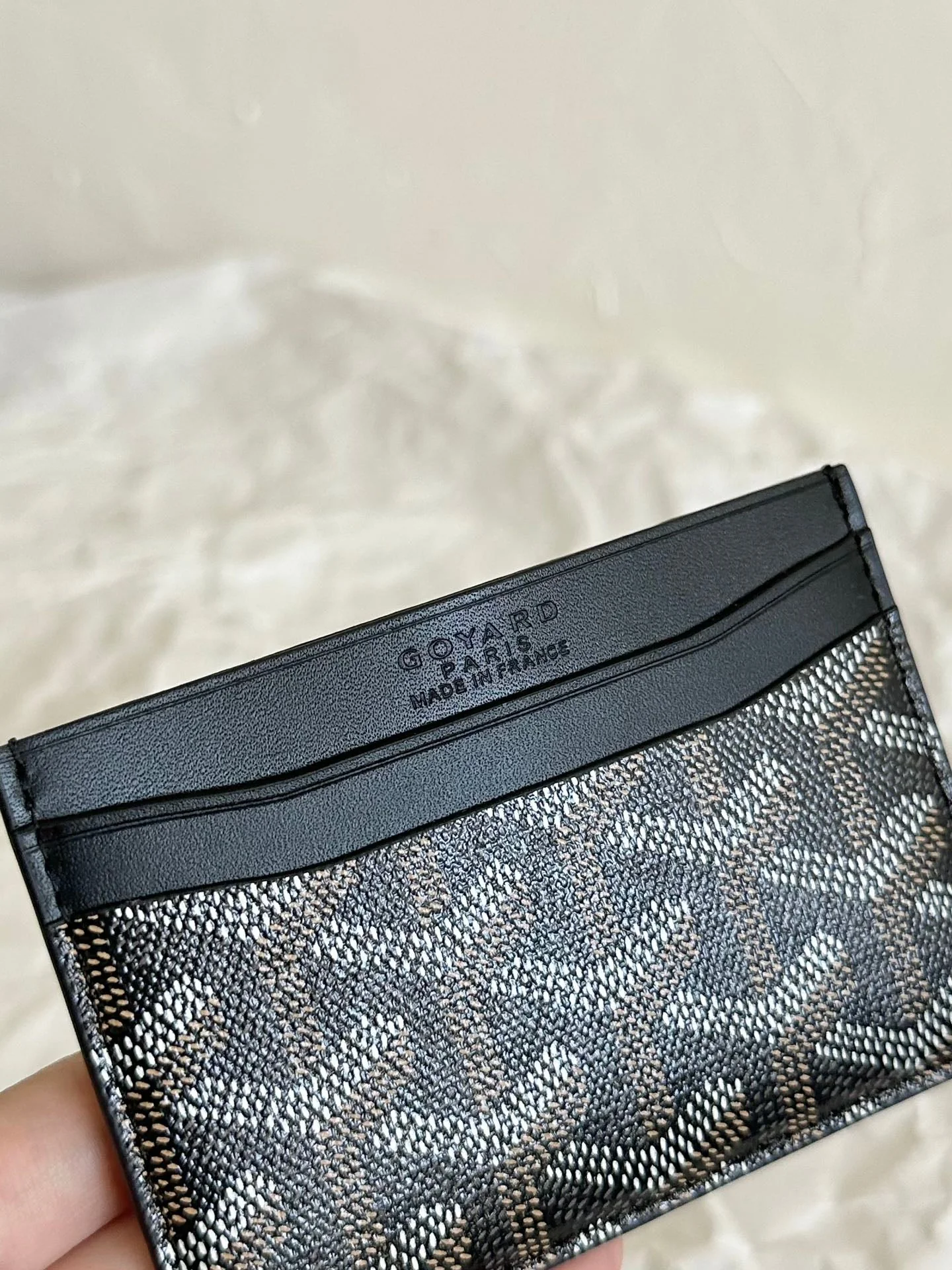 Black Calfskin Card Holder