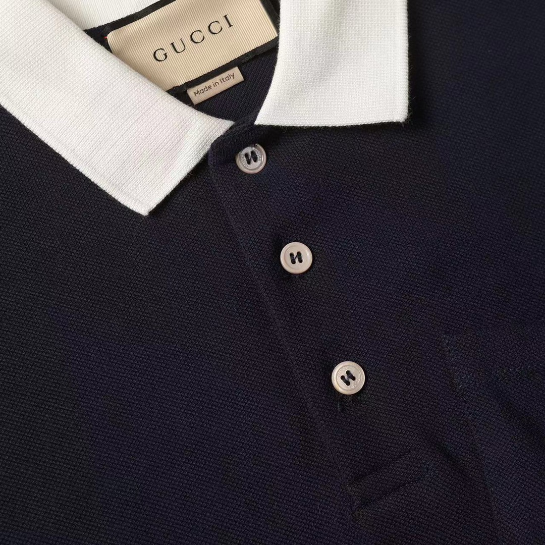 Embroidered Patch Polo Shirt