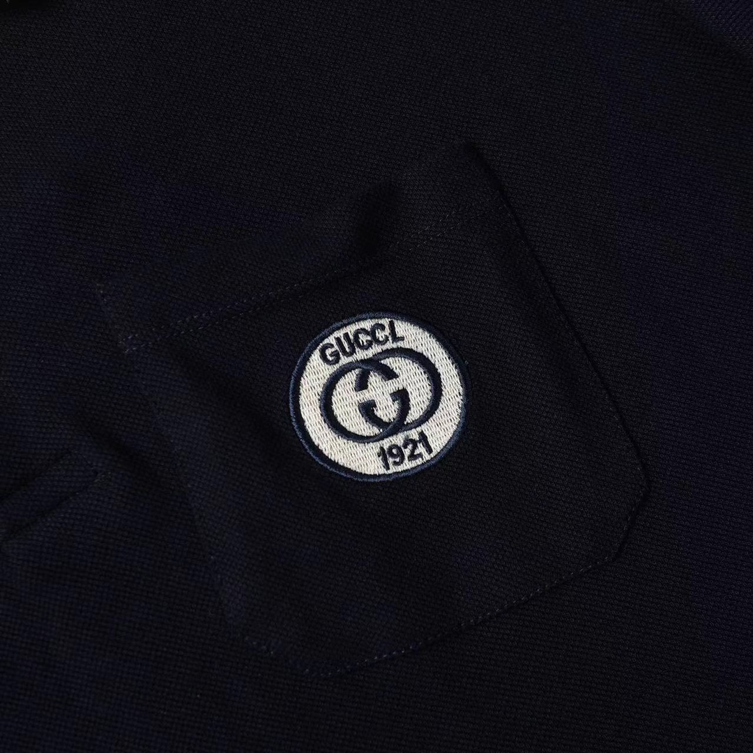 Embroidered Patch Polo Shirt