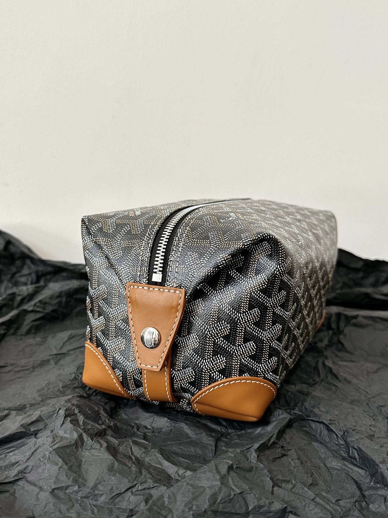 Cosmetic Bag 24CM Black Tan