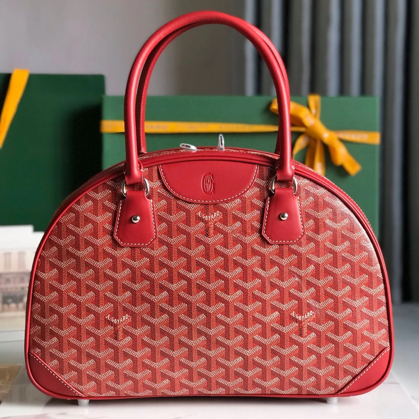 Red Calfskin Handbag