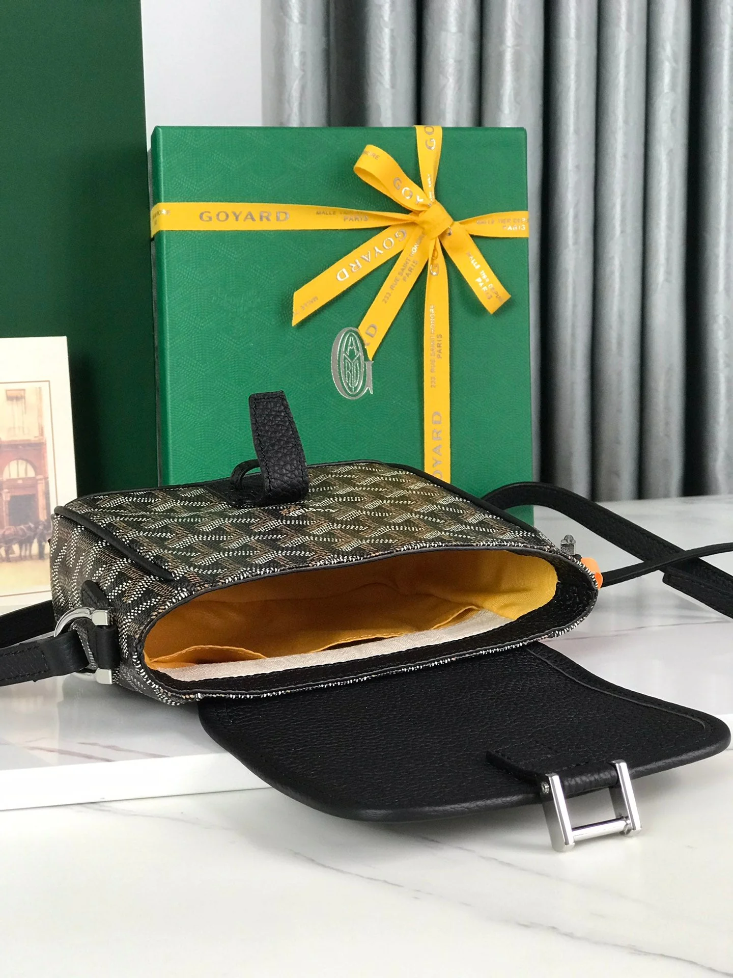 Black legant Canvas and Lambskin