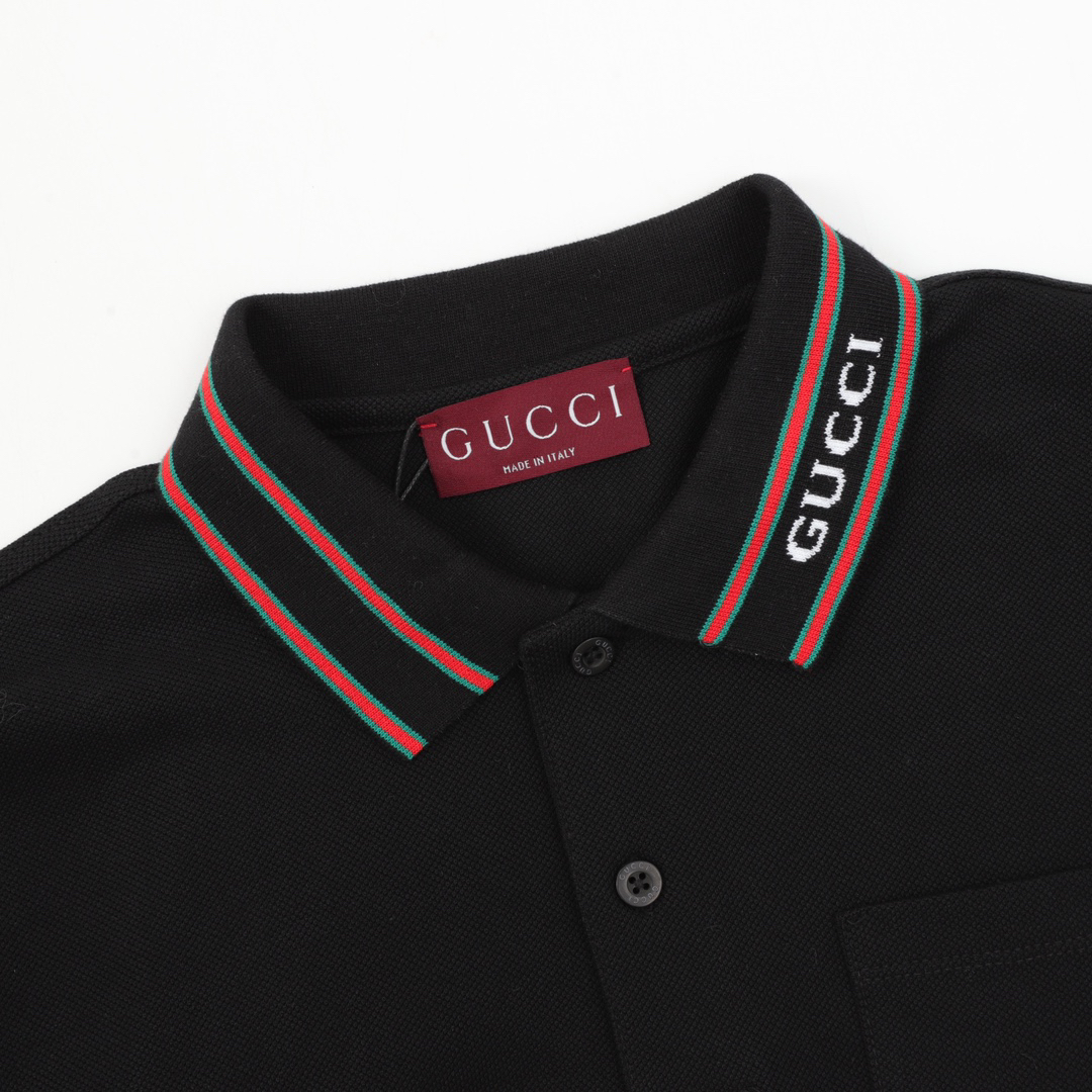 Lettering Short Sleeve Polo