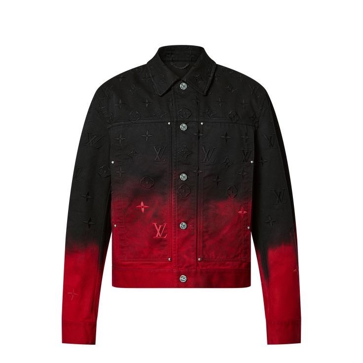 Volcanic Red Matching Denim Jacket
