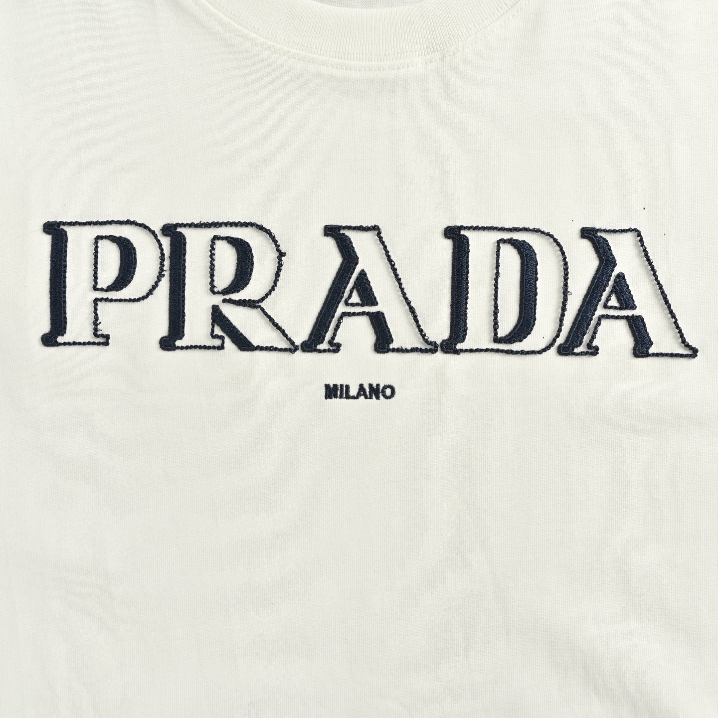 25ss shadow letter embroidered short-sleeved T-shirt