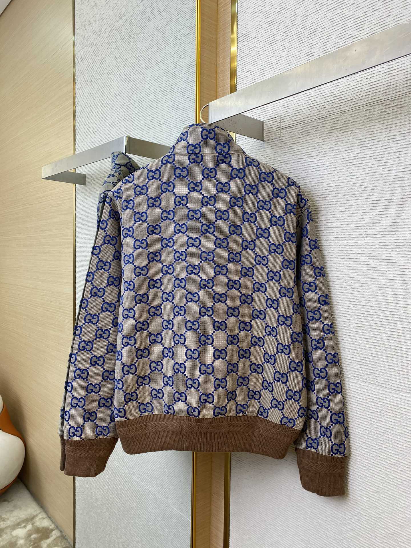 Jacquard Stand Collar Jacket