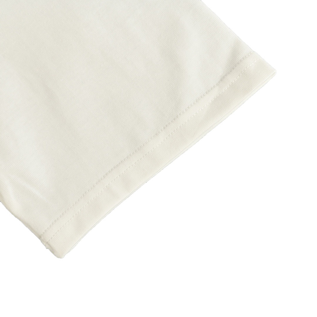 24SS Chest Embroidered Letter T-Shirt