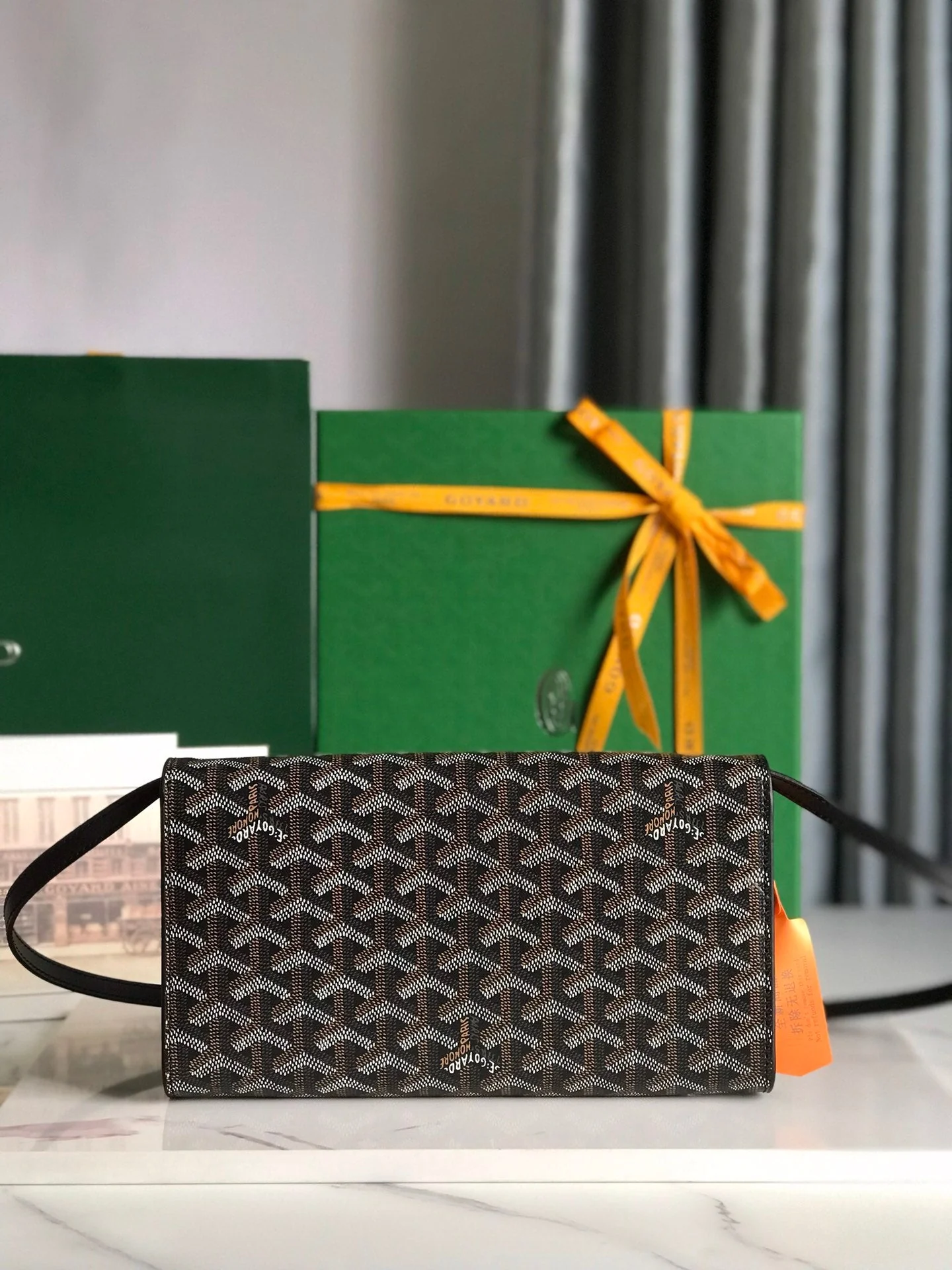 Black Canvas Small Clutch