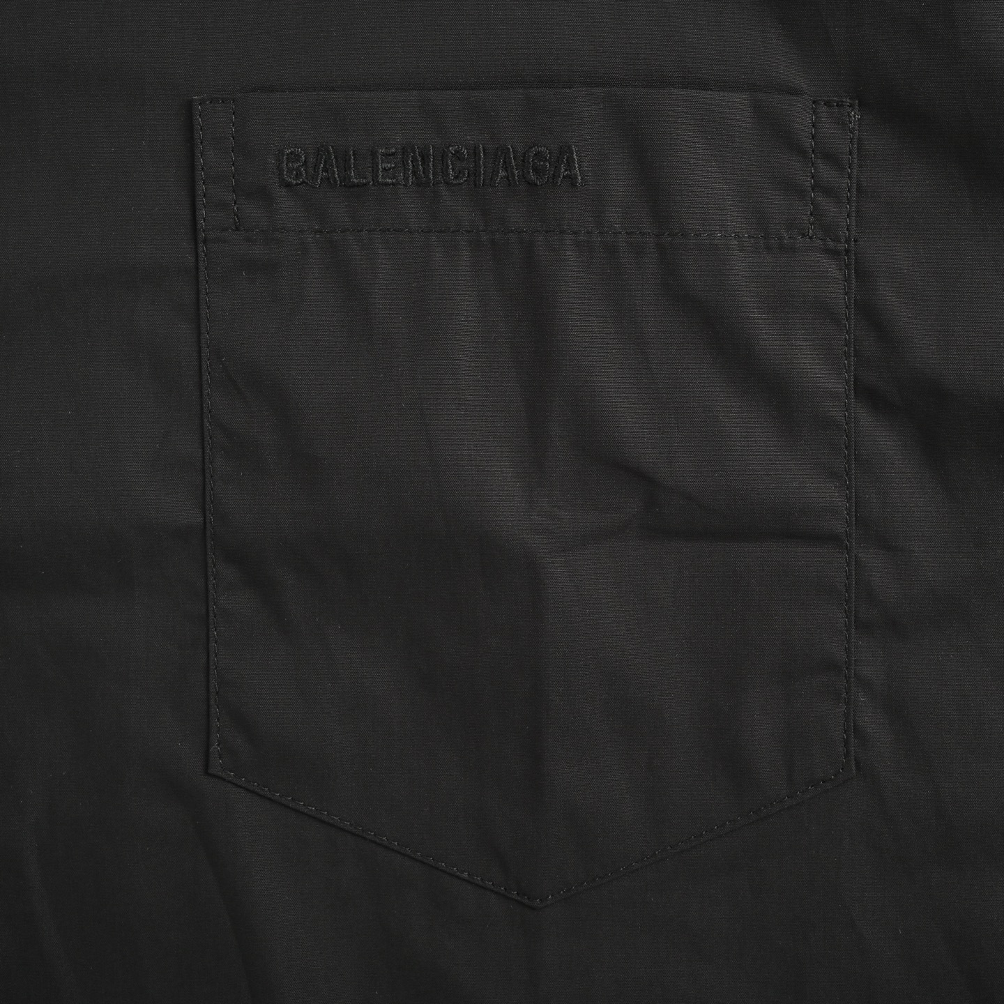 25SS Back Red Tape Short-Sleeve Shirt