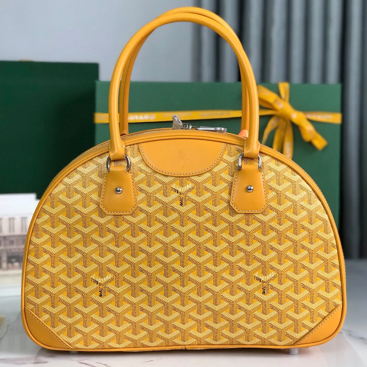 Yellow Calfskin Handbag