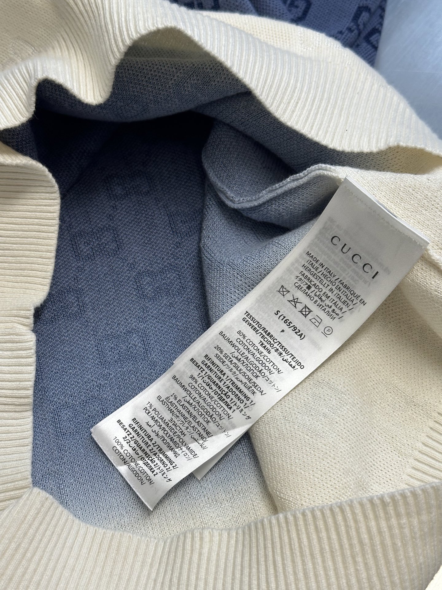 Knitted cotton jacquard lapel Polo