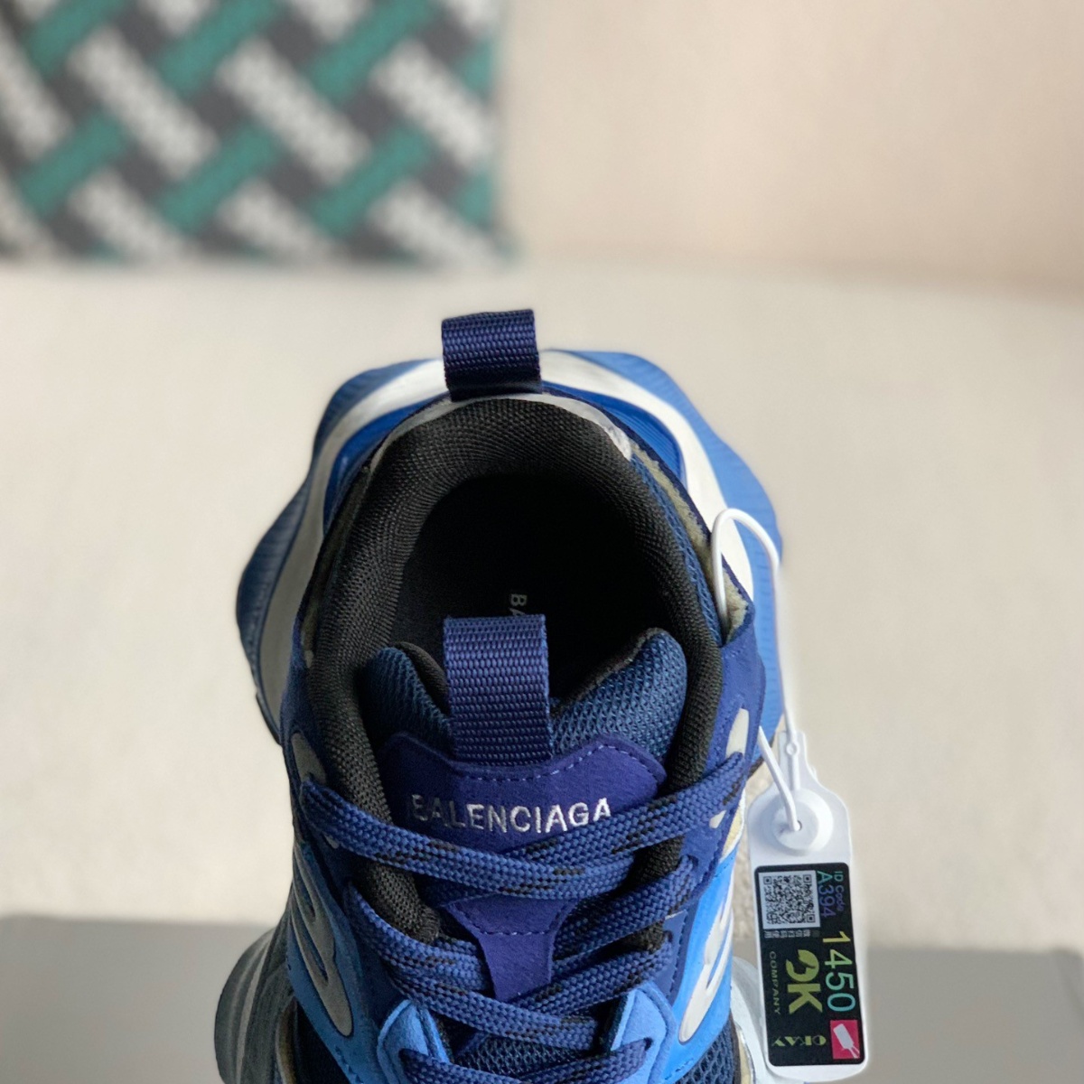 Balenciaga Cargo Sneakers in Blue/White