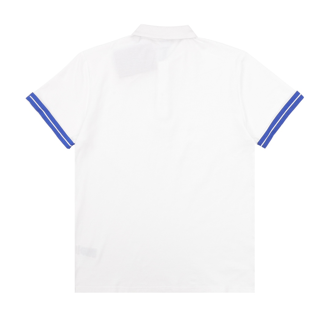 Horse print POLO shirt with webbing cuffs