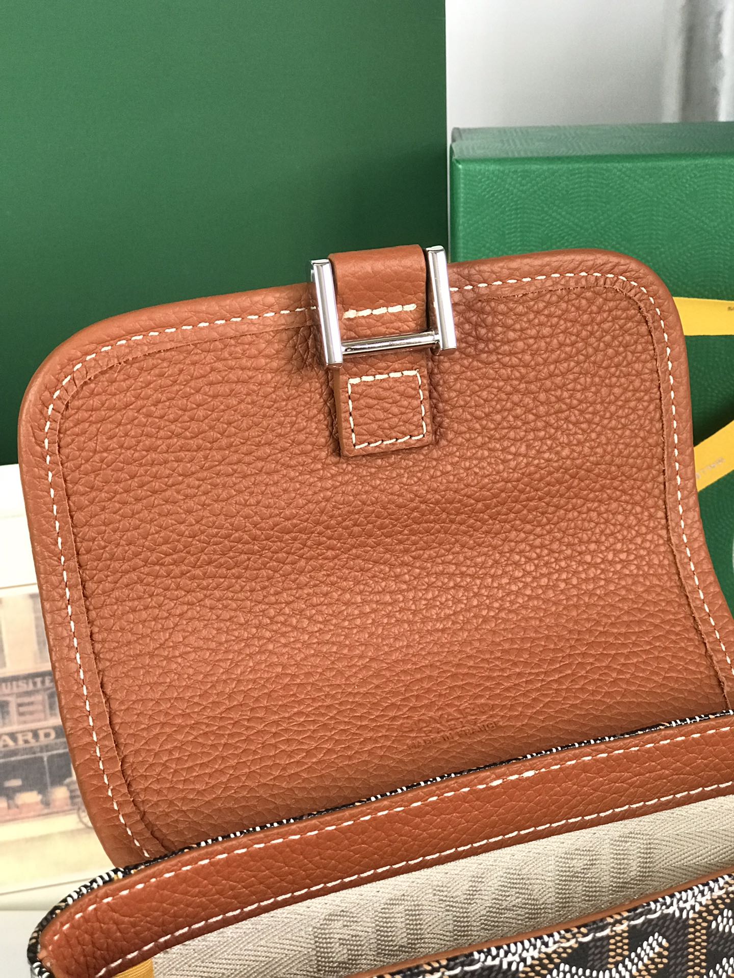 Black And Brown Legant Canvas And Lambskin