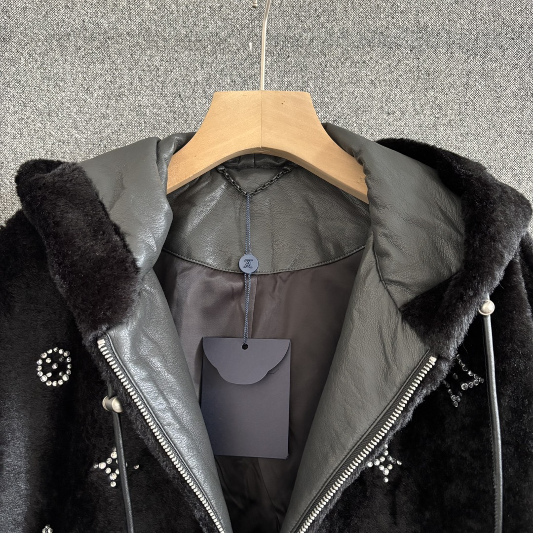 Men's Blended Plush Hooded Jacket