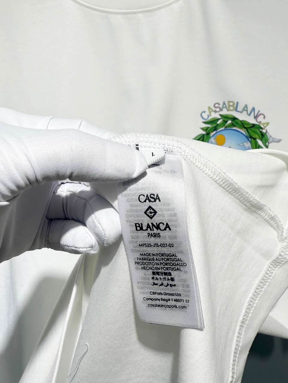 Casablanca Digital printed round neck T-shirt