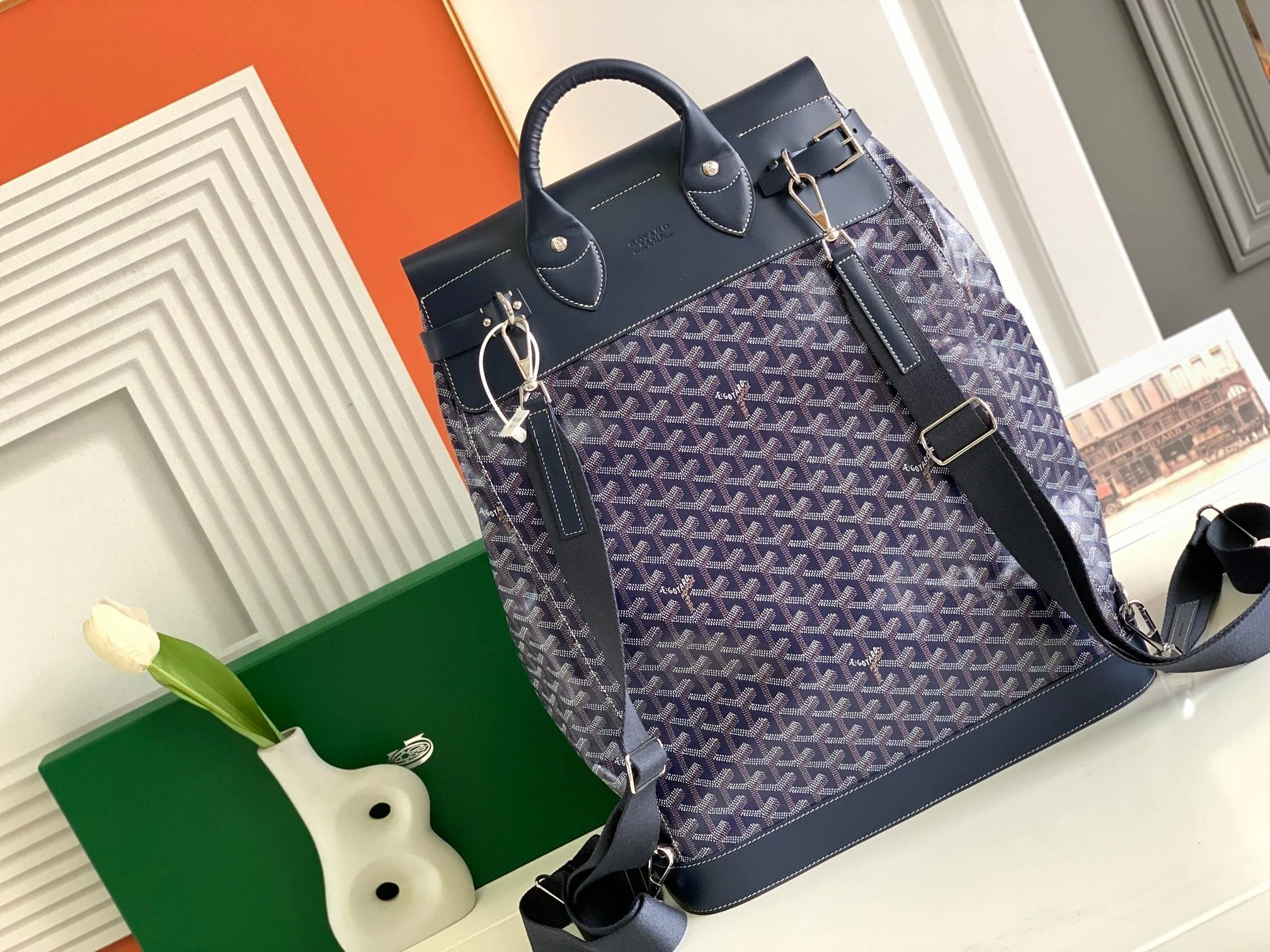 Steamer Pm Bag 48cm Navy Blue