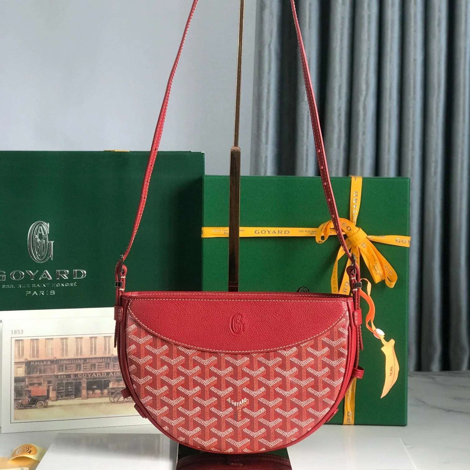 25 In Classic Red Lambskin And Canvas