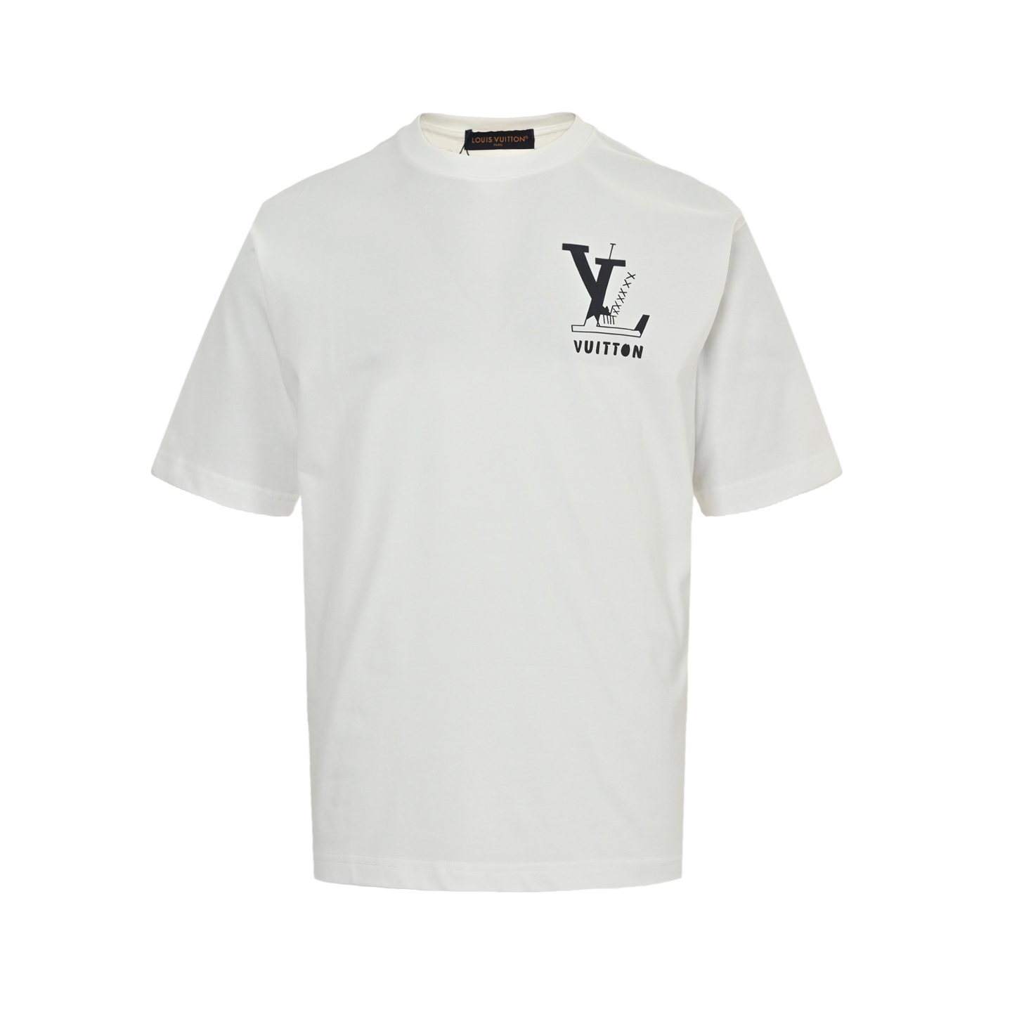 Back print short sleeve T-shirt