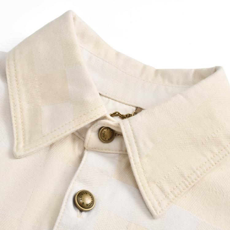 Light Checkerboard Denim Shirt