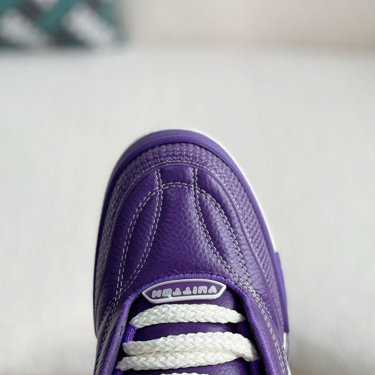 Purple skateboard sneakers