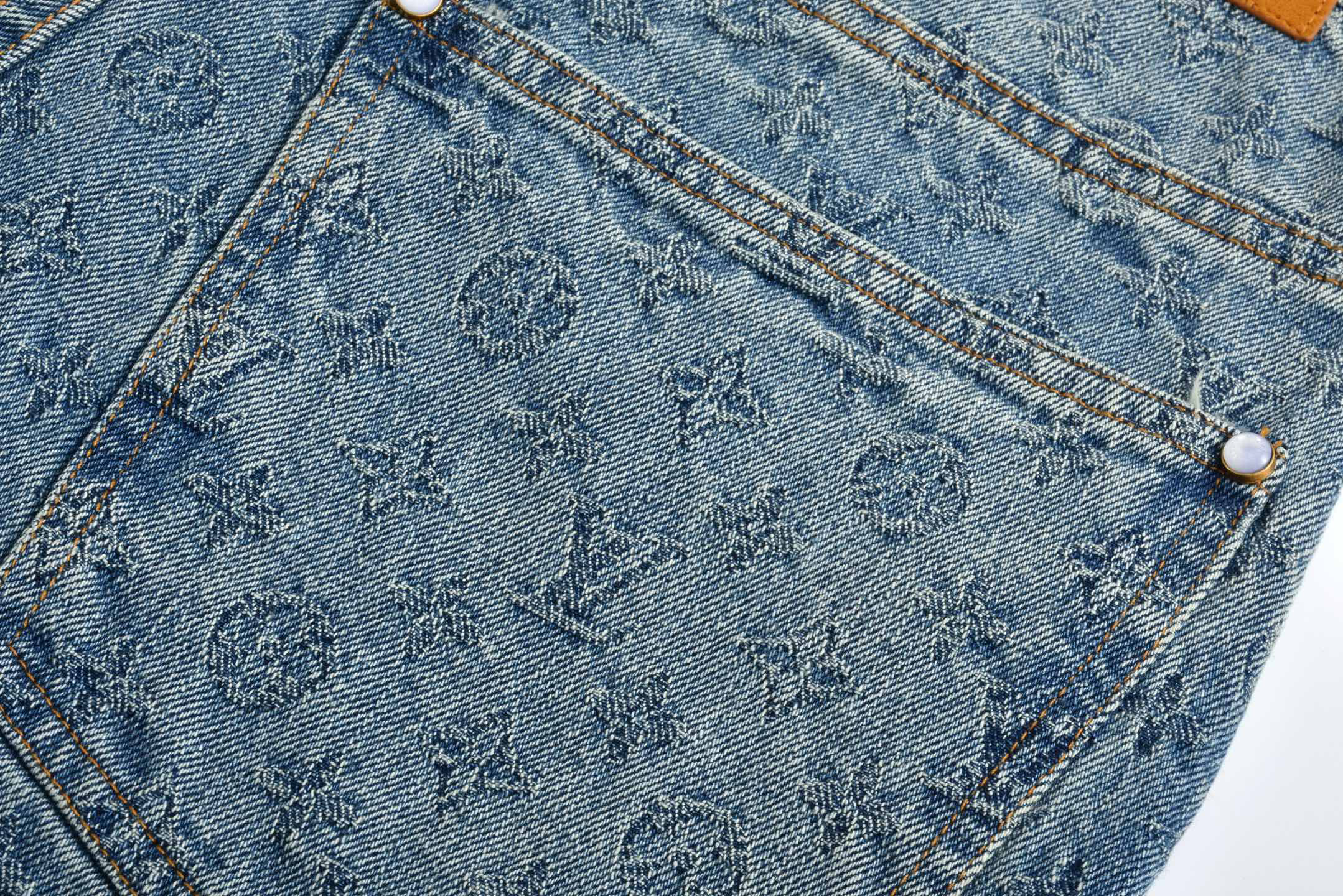 New Jacquard Denim Trousers