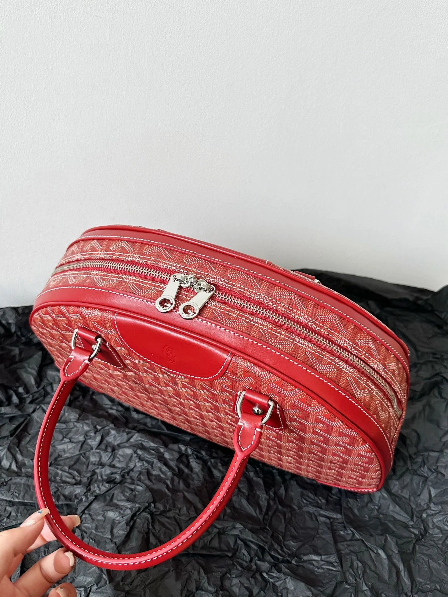 Medium Red Canvas Bowling Ball