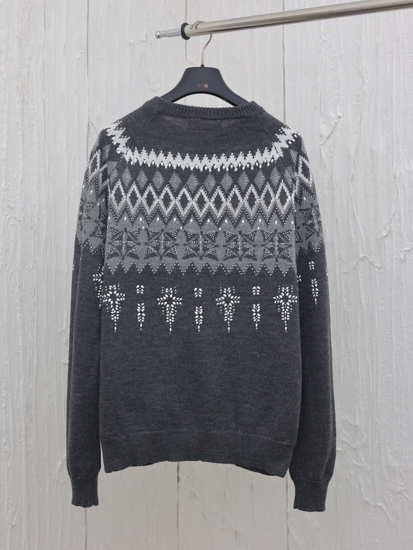 Beaded Cotton Sweater
