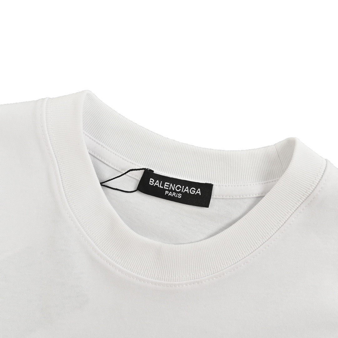 24ss beverage cup print short-sleeved T-shirt