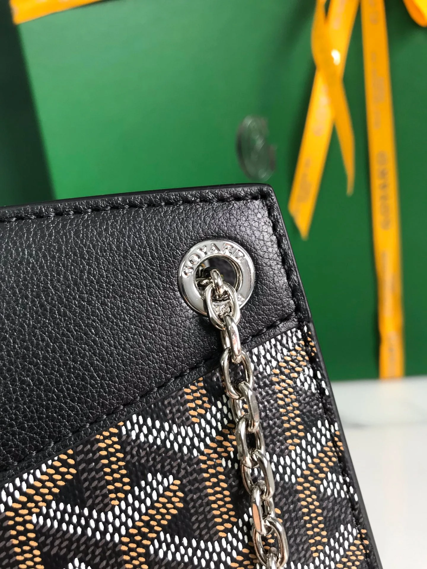 Black Calfskin Structured Mini Bag