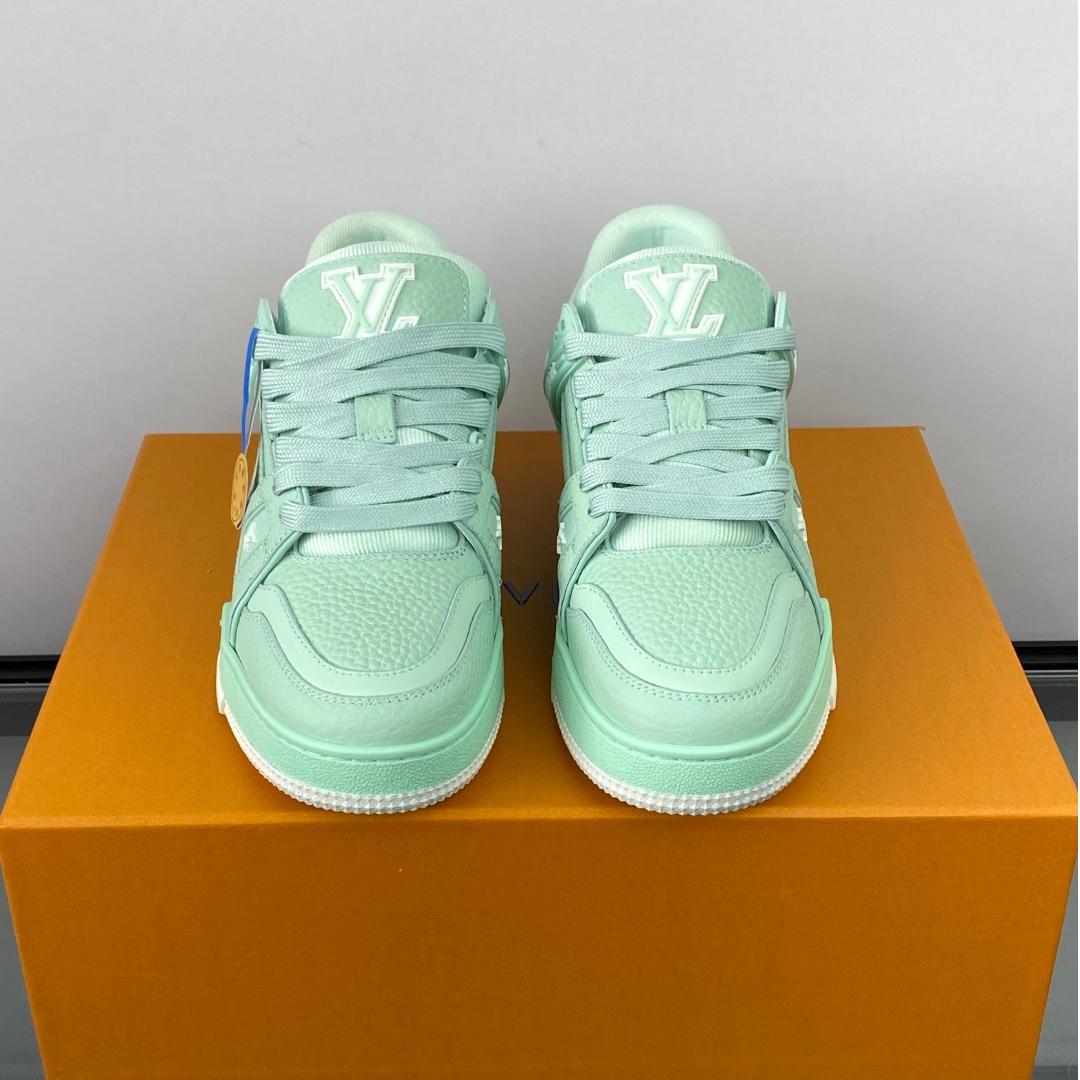 Mint Green White Trainer