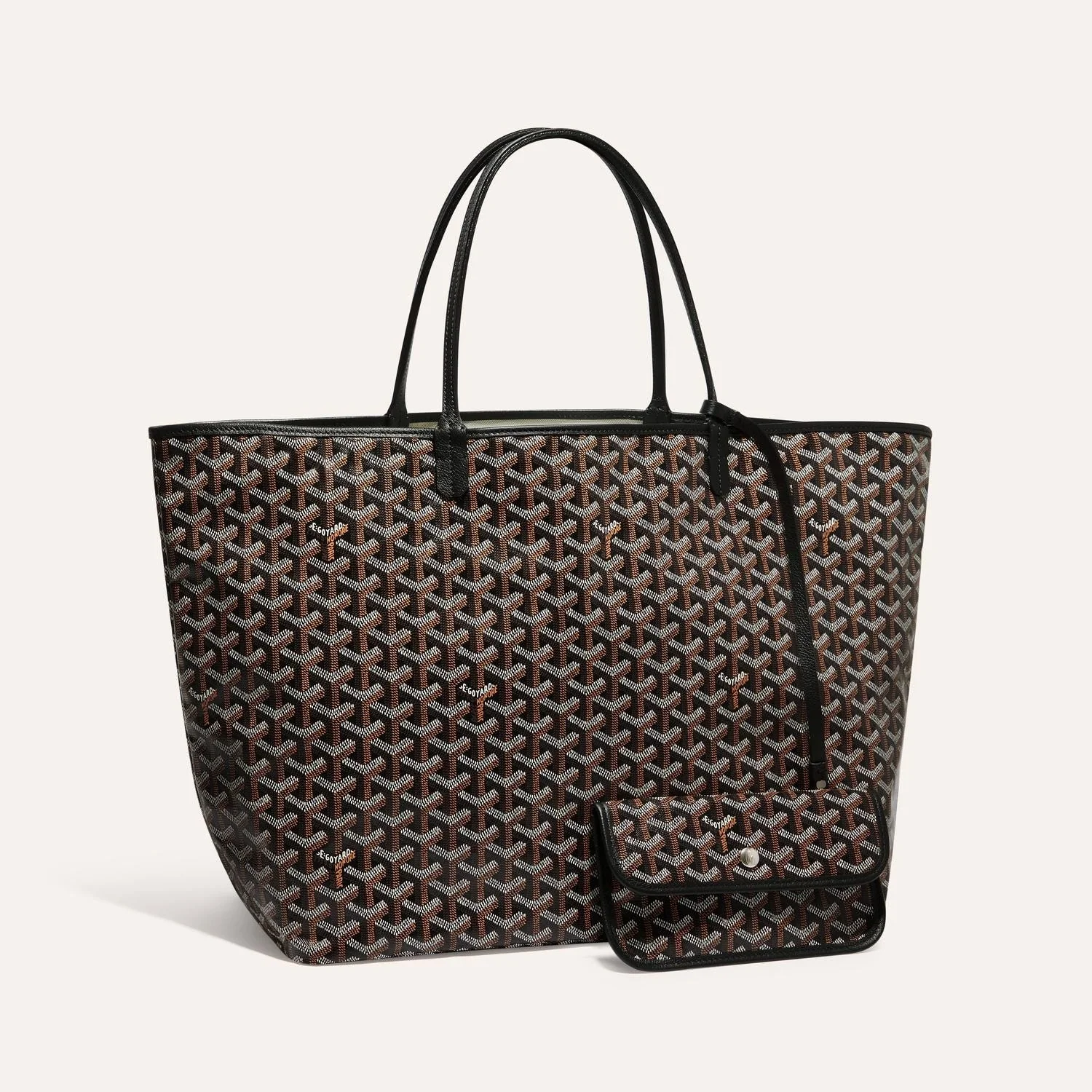 Black Brown Shopping Bag