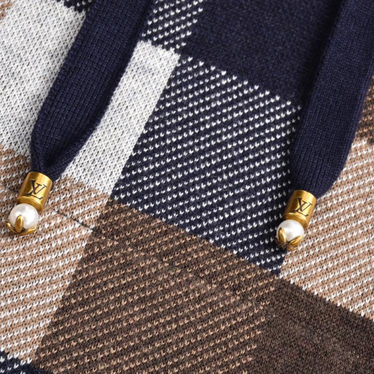 Damier Cashmere and Wool Hoodie