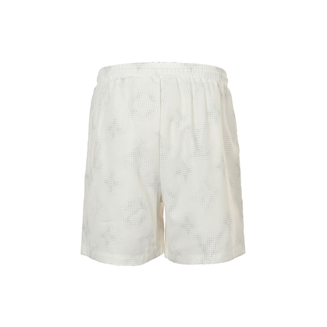 Printed lettering beach shorts