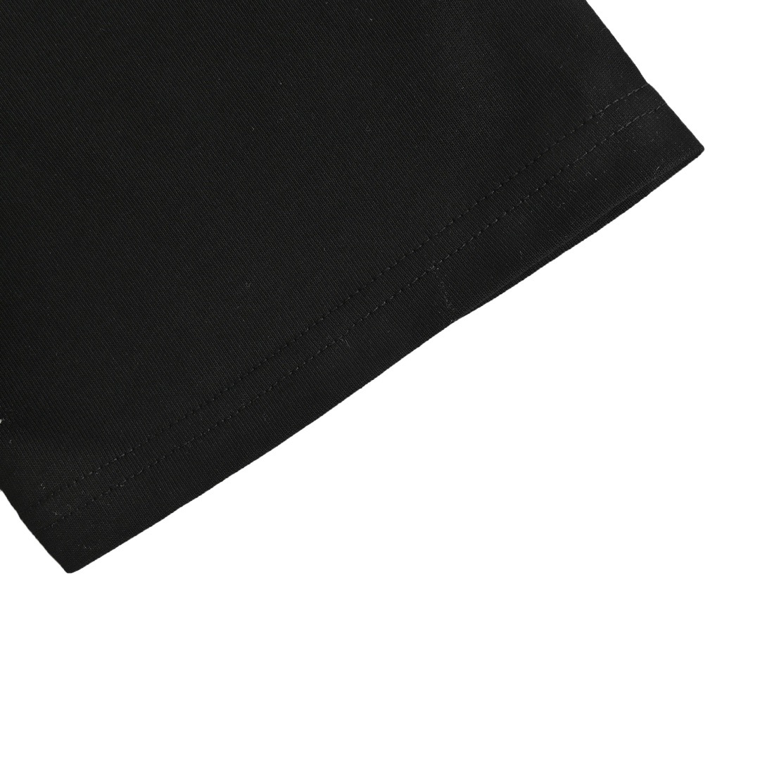 24SS Chest Embroidered Letter T-Shirt